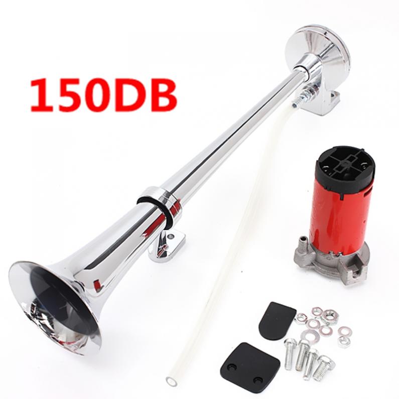 150db bil horn super højt 12v enkelt trompet luft horn / kompressor til bil lastbil lastbil båd tog alle typer biler