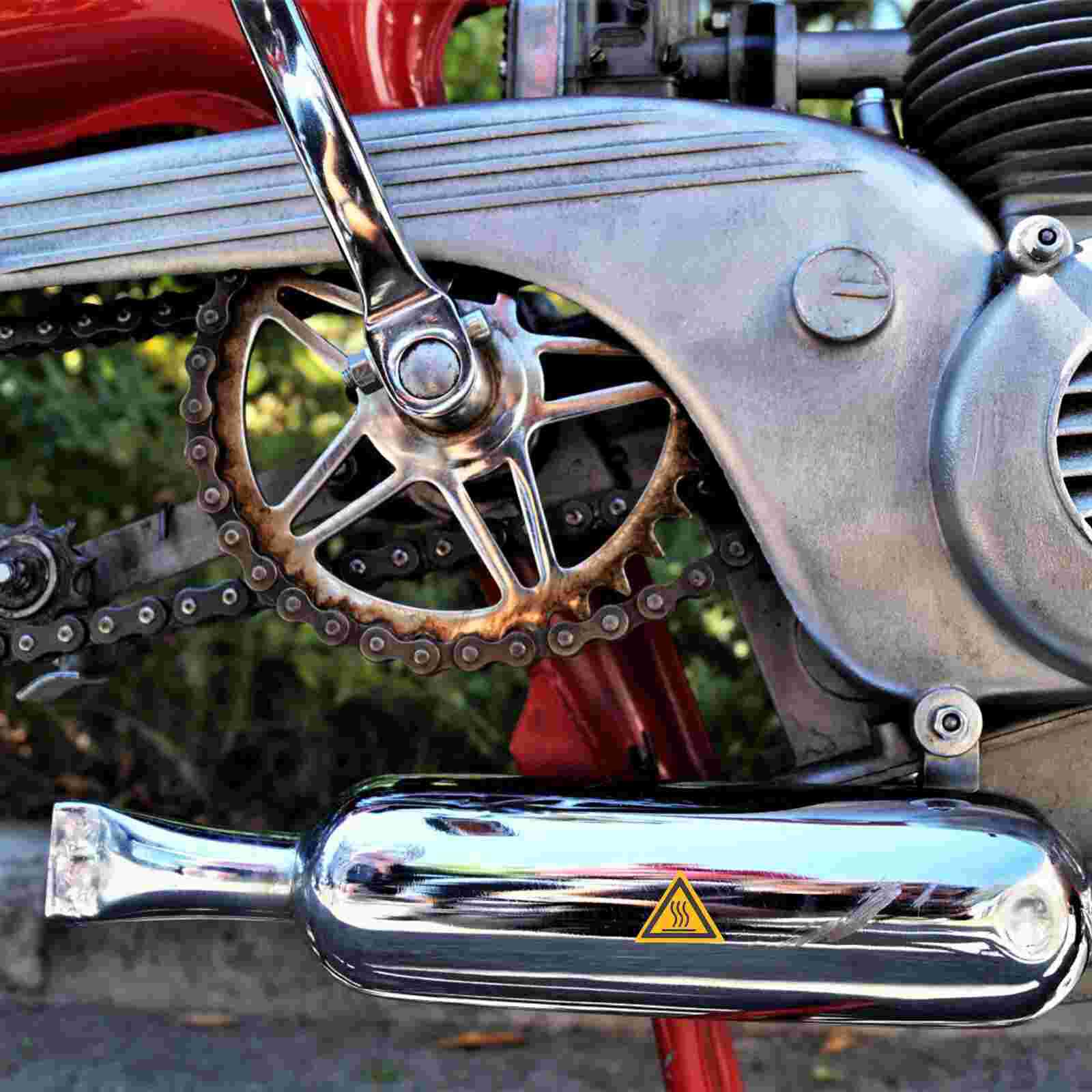 10pcs Caution Scald Sticker High Temperature Warning Decals for Equipment