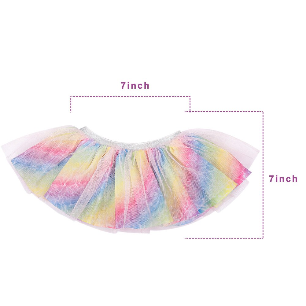 Zomer Multicolor Baby Meisje Tutu Rok Mode Pasgeboren Prinses Meisje Tule Kleding Kid Kant Rok voor Ballet Dans Leeftijd 0 -12 M