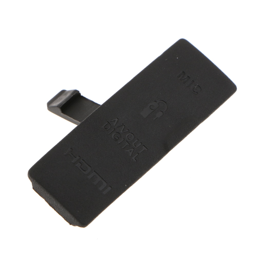 1 tapa de interfaz USB/HDMI AV IN/Video OUT cubierta de goma para Puerto de piel para Canon EOS 550D-negro duradero y de larga vida útil