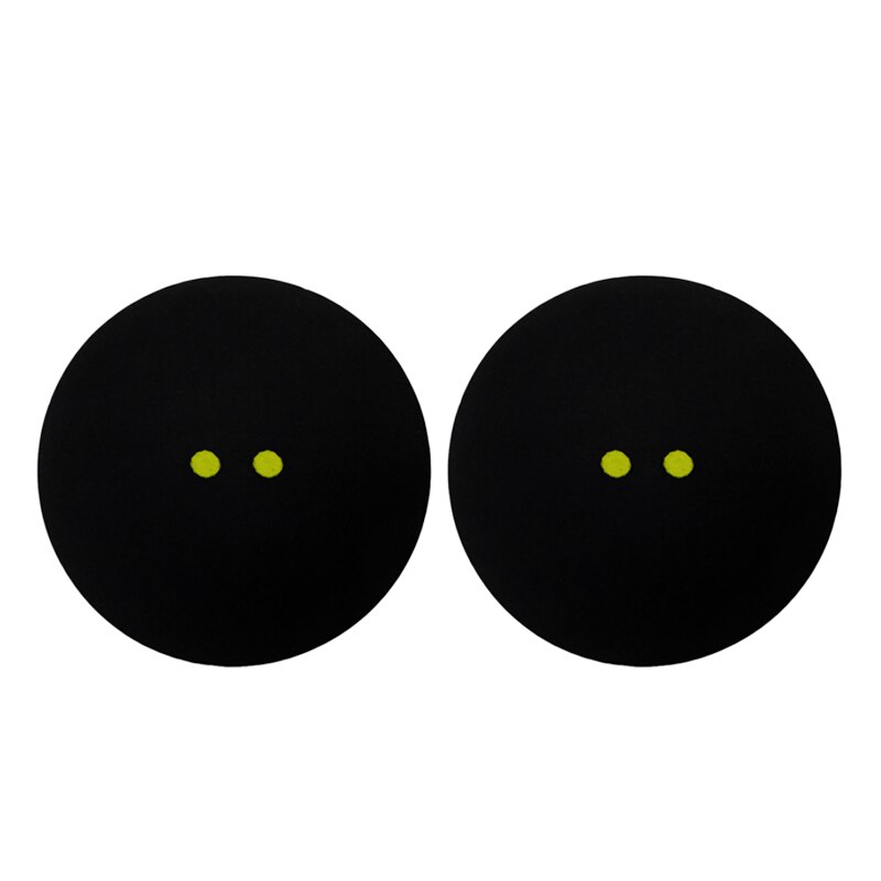 Squash Ball Two-Yellow Dots Low Speed Sports Rubber Balls Player Competition Squash(2 Pcs ): Default Title