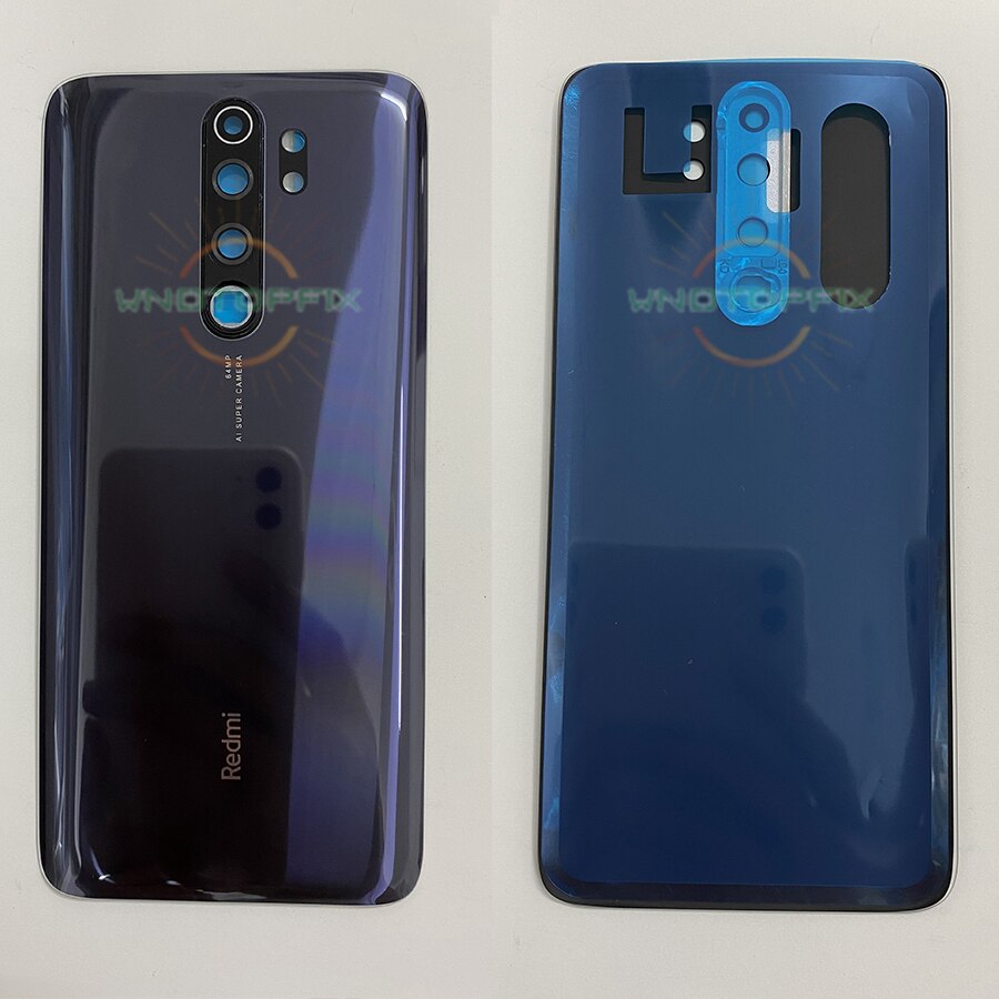 For Xiaomi Redmi Note 8 Pro Battery Cover Back Glass Panel Rear Door Housing With Lens For Xiaomi Redmi Note 8 Battery Cover