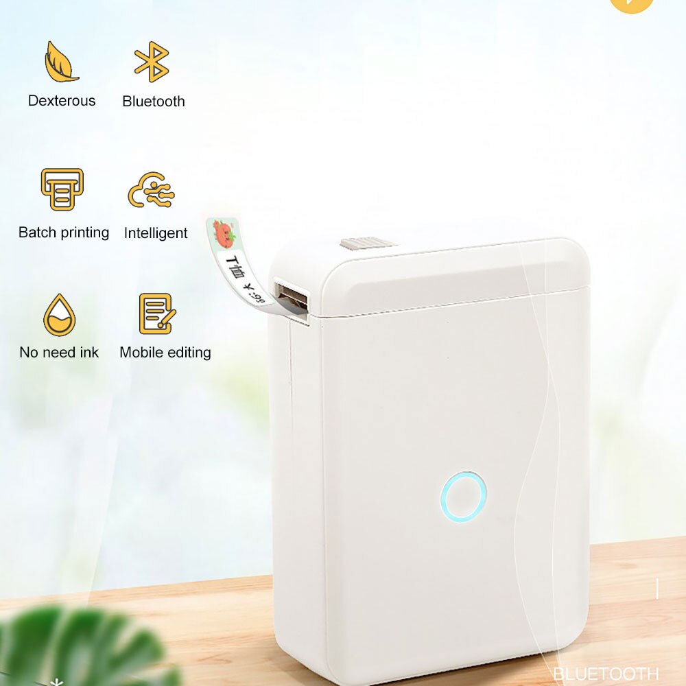 Niimbot D110 Bluetooth Thermal Label Printer Portable Pocket Label Maker for Mobile Phone Home Office Barcode Name Sticker Print