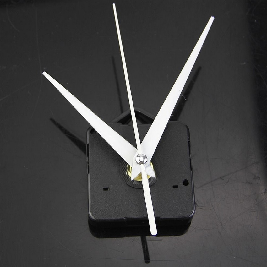 Quartz Wall Clock Movement Mechanism DIY Repair Tool Parts Kit White Hands