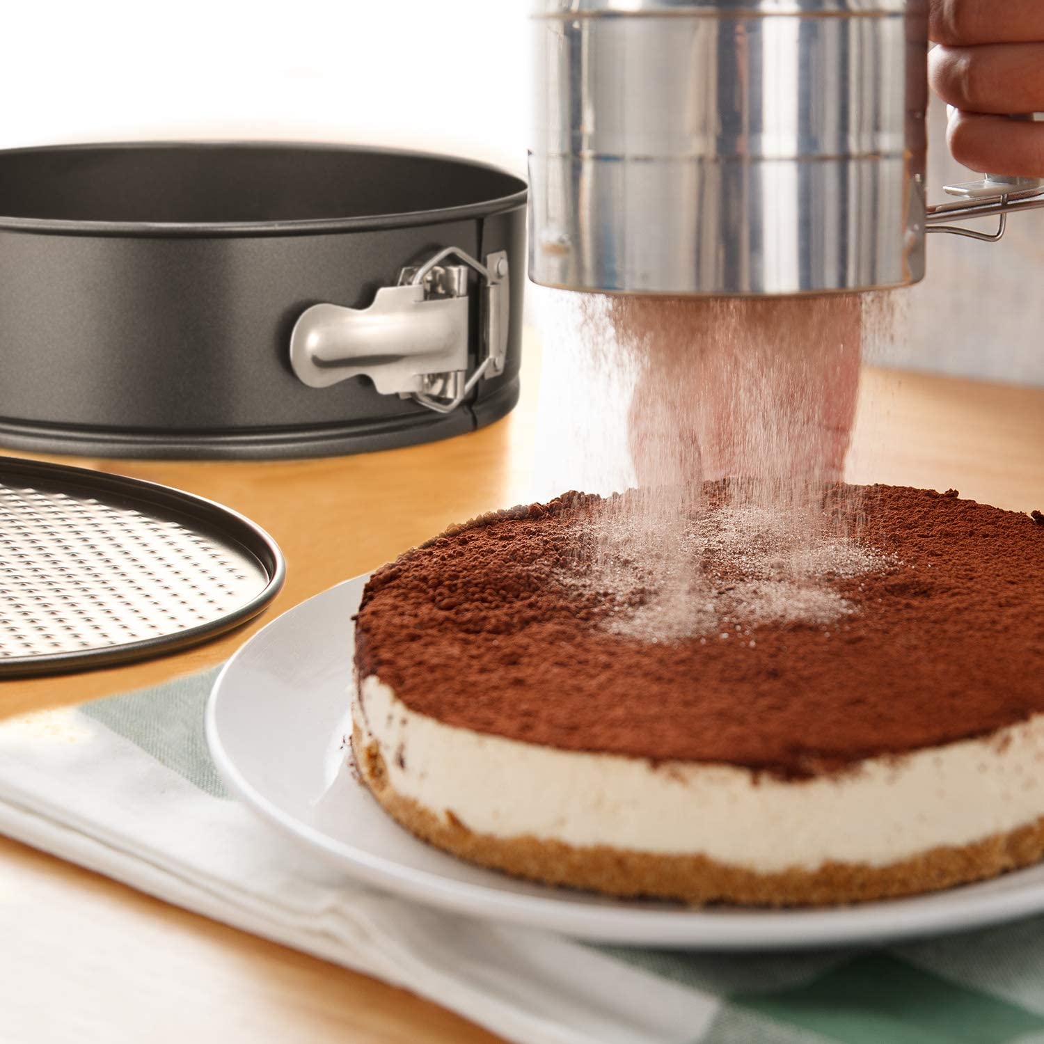 3 Pcs Nonstick Springform Pan Set Leakproof Round Baking Mold for Cake Cheesecake with Removable Bottom Bakeware Kitchen Tools