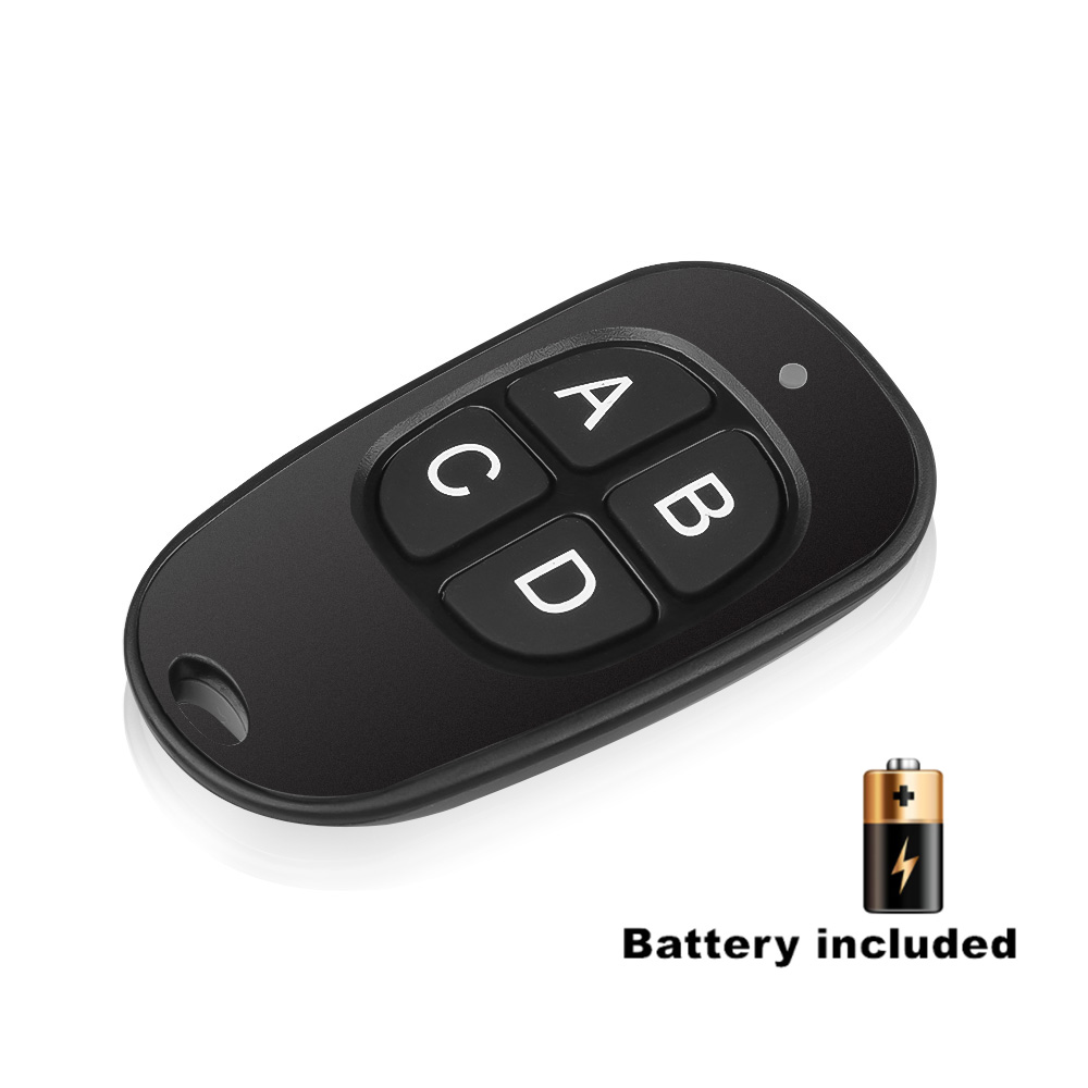 kebidu 4 Button Gate Garage Door Opener Remote Control 433MHZ Rolling Code High sensitivity Wide Range Effectiveness