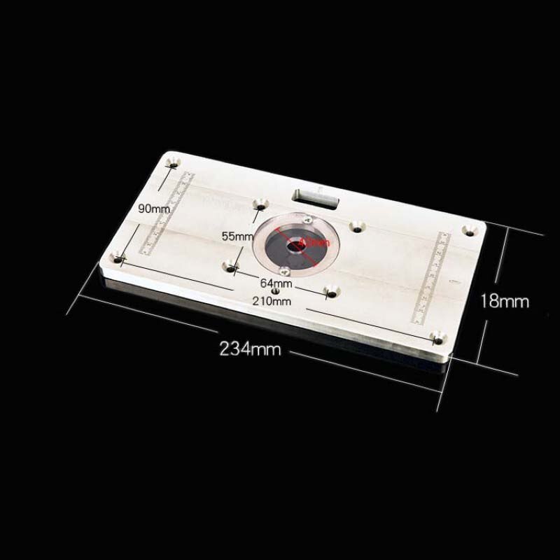 Multifunctional Aluminum Router Table Plate Trimming Engraving machine Flip Board For Woodworking Benches