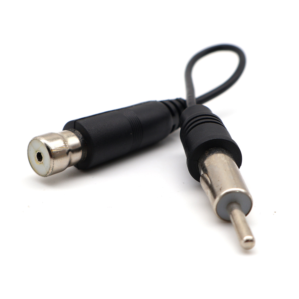 Car Vehicles Radio Stereo ISO To Din Aerial Antenna Mast Adapter Connector Plug for Car Radio Stereo Autoradio Fit Most Types