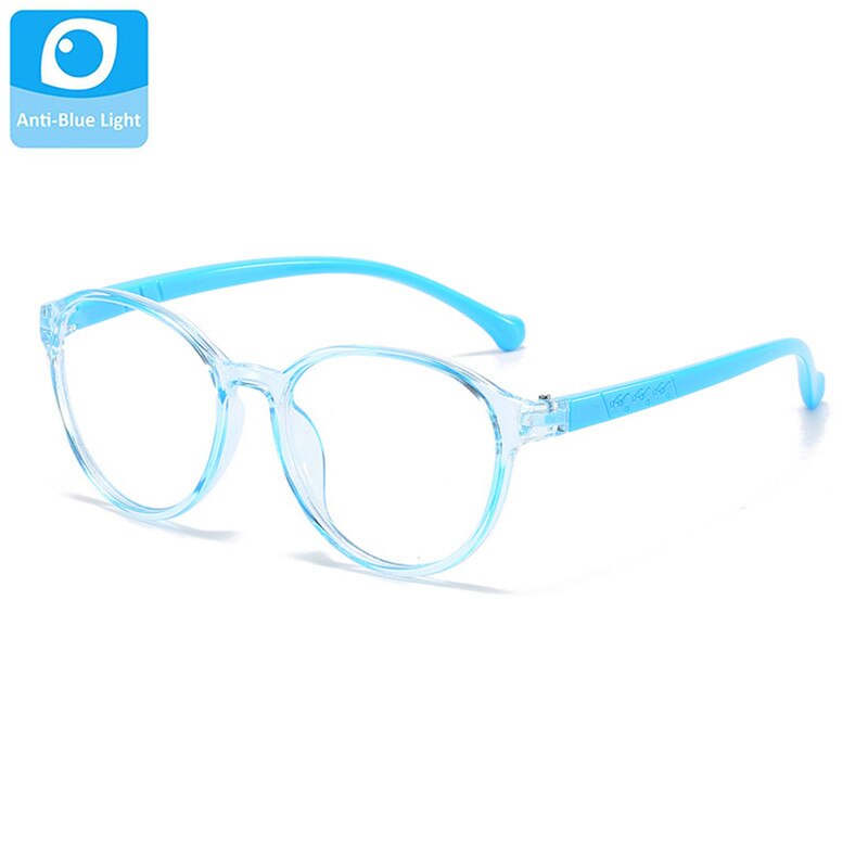 Børn briller børn anti blå lys nuancer barn vintage briller runde piger drenge briller gafas oculos: Blå