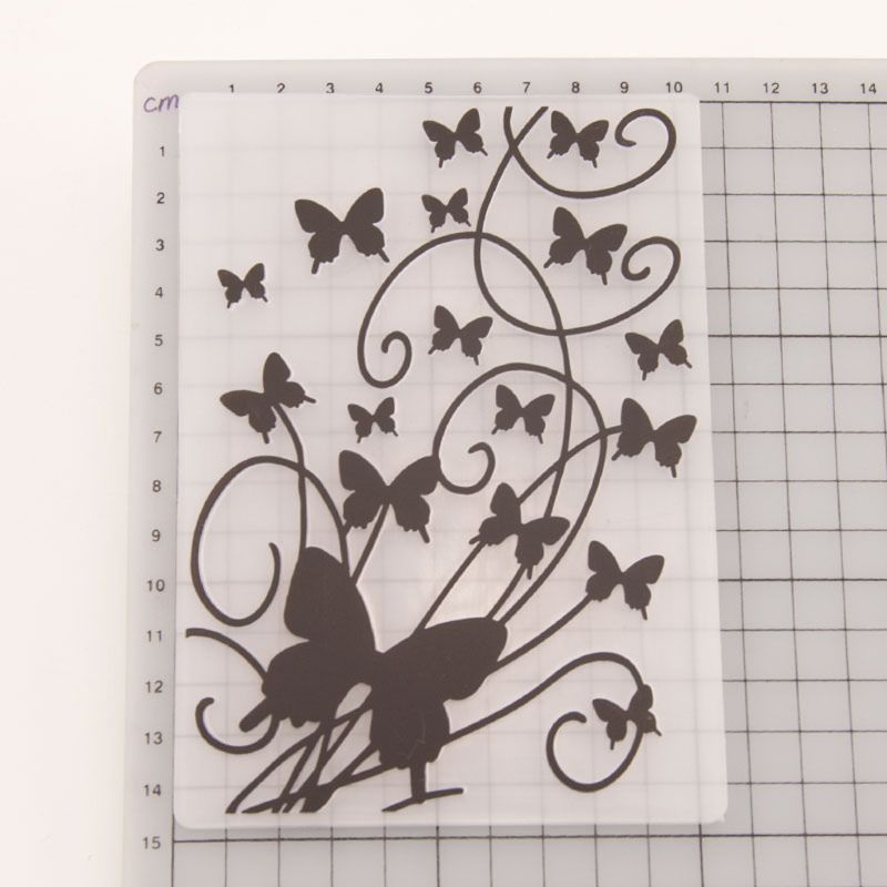 Plastic Embossing Folder Template DIY Scrapbook Photo Album Card Making Decoration Crafts Butterfly