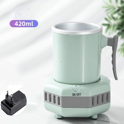 Instant Quick Cooling Cup, , Portable Mini Refrigerator Electric Cooler Cup Cans, Home Office Cold Drink Machine Small: US green