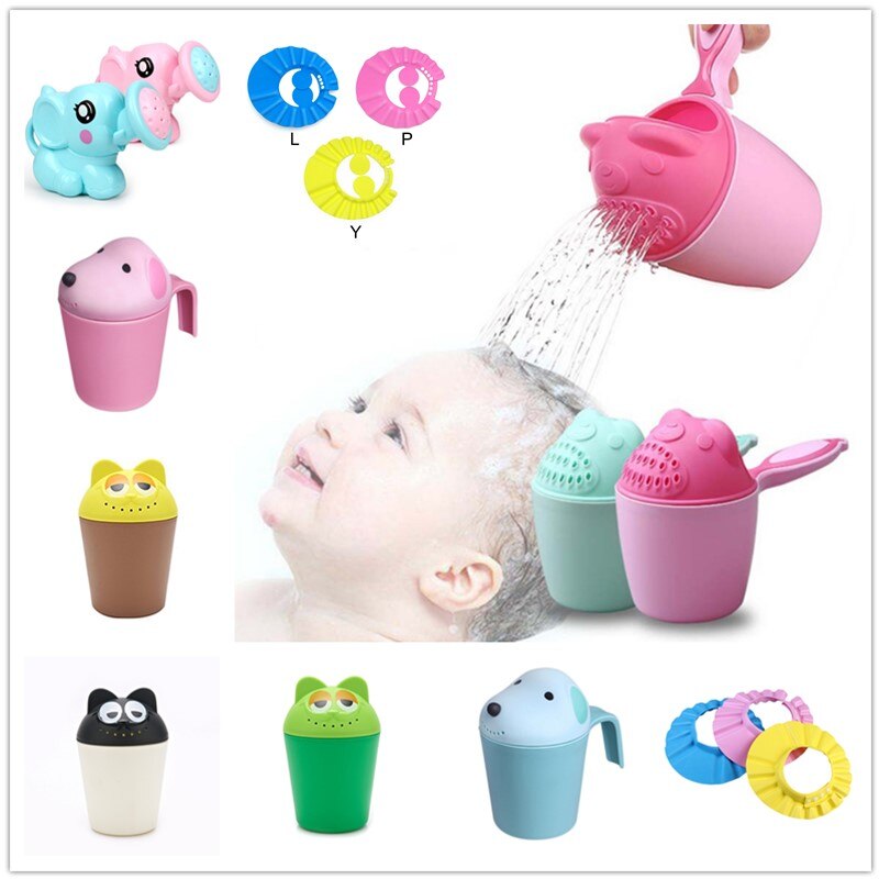 Leuke Baby Bad Caps Kids Bad Tool Waggel Shampoo Cup Kinderen Baden Bailer Baby Douche Lepels Kind Wassen Haar cup