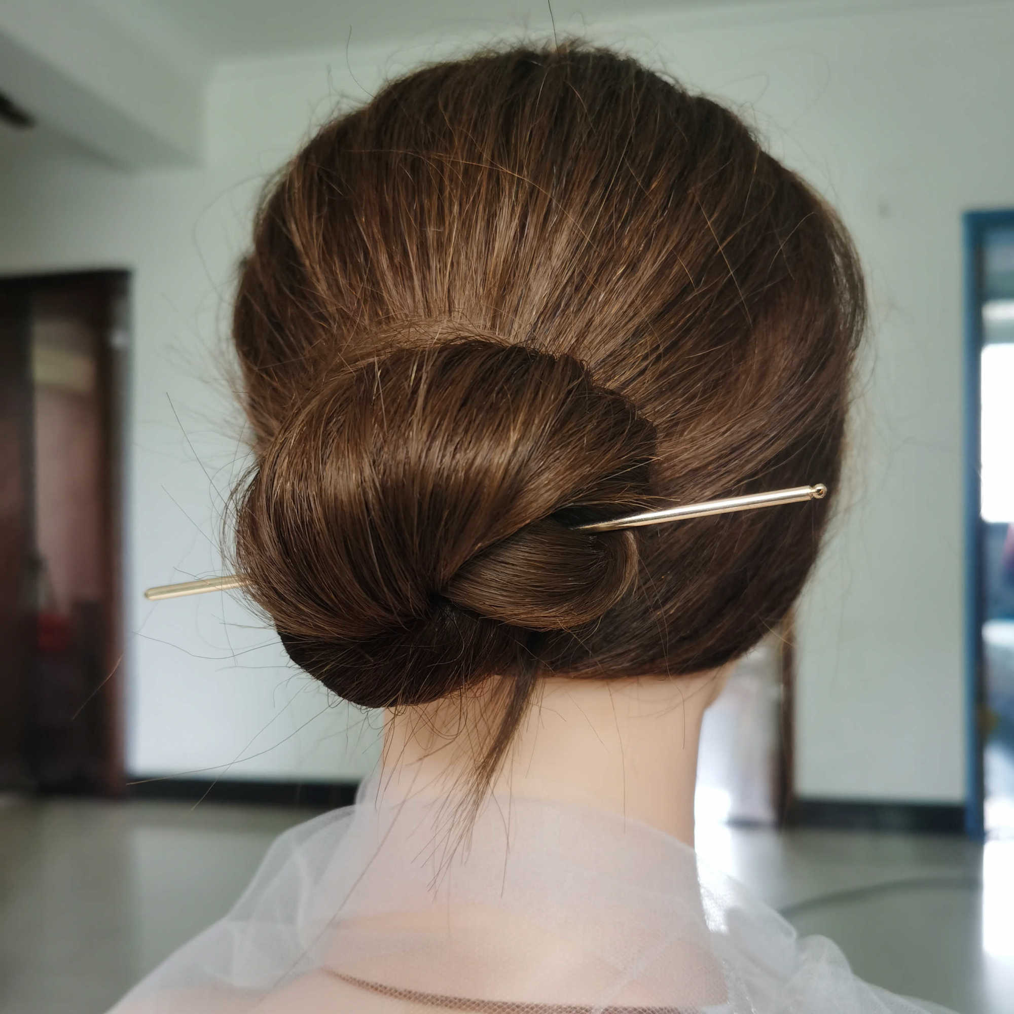 Nuevos palillos chinos Hanfu para el cabello, horquillas con borlas de Metal Vintage, pinza para el cabello para mujer, tocado de boda, accesorios de joyas para el cabello: Plata