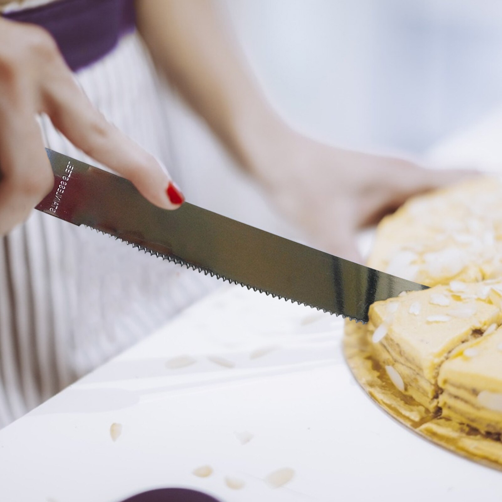 2pcs Stainless Steel Edge Cake Server Blade Cutter Shovel Kitchen Baking Pastry Pie Pizza Server Cake Cutter Wedding kitchen