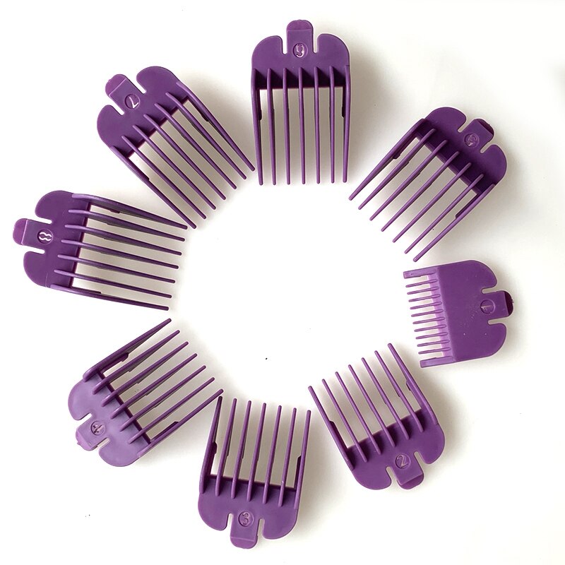 Topp 8 stk universell hårklipper grense kammer guide størrelse erstatning sett tilbehør