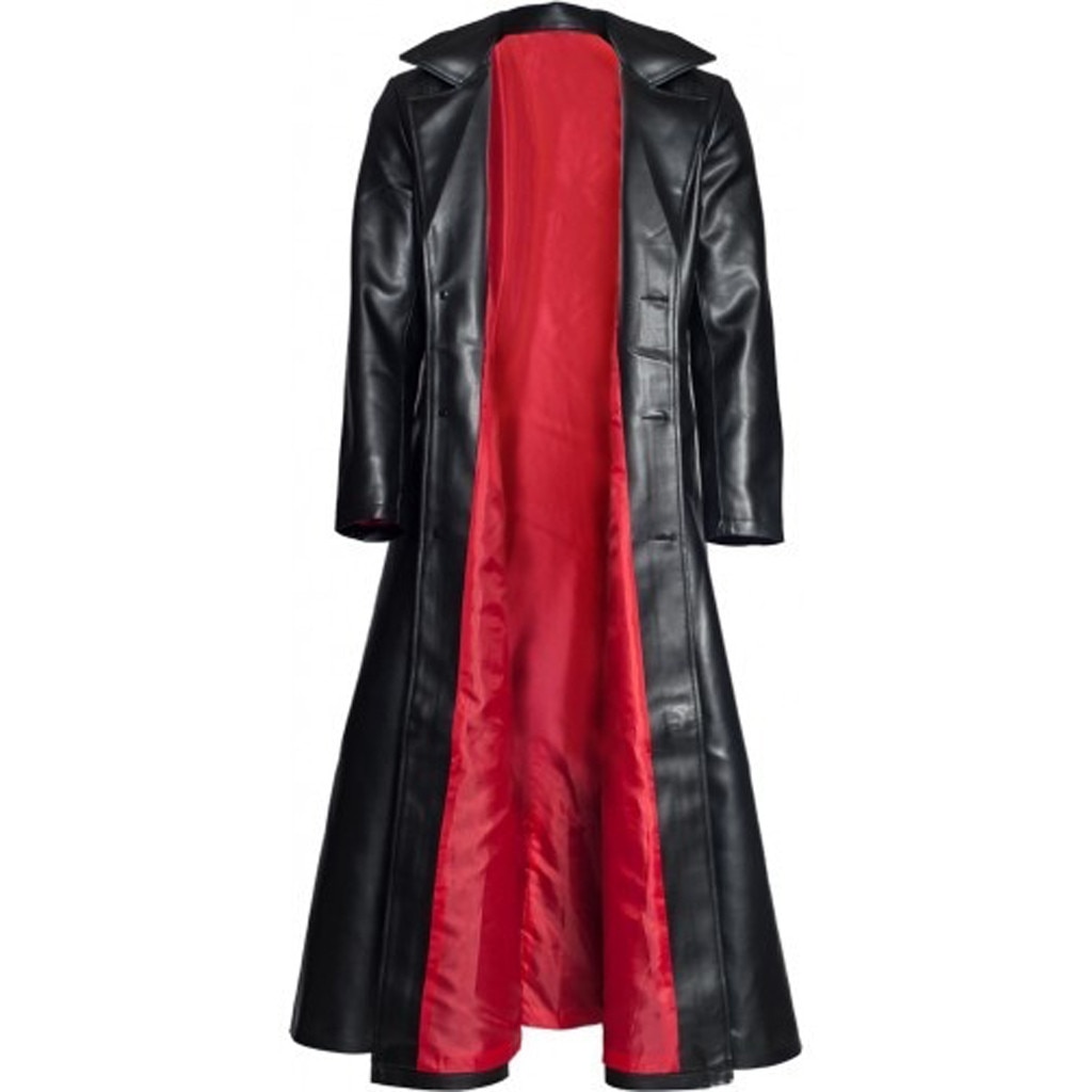 Pu Leather Coat Jacket Men Gothic Long Coat Short Faux Leather Jacket Turn-down Colla Soft Jacket Female S-5XL