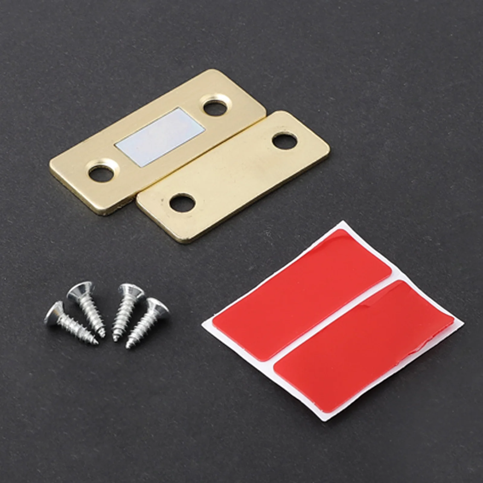 2 stk/set magnetische kast vangt magneet deur stopt sterke deurdranger magneet meubelkast kast schroef sticker ultradun: Oranje