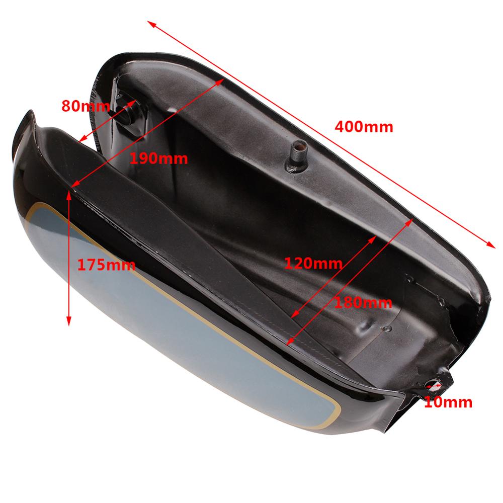 6L Gal Motorcycle Fuel Tank Cafe Racer Oil Gas Fit For Honda Jialing70