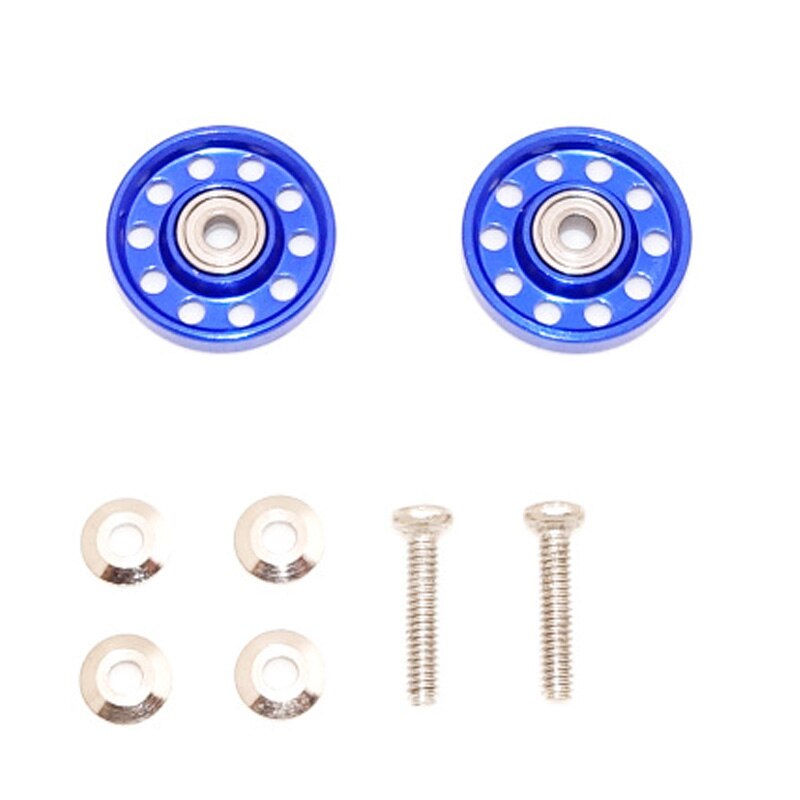 1 set of aluminium alloy 10 holes 13mm rollers for tamiya mini 4wd racing car 1/32 scale