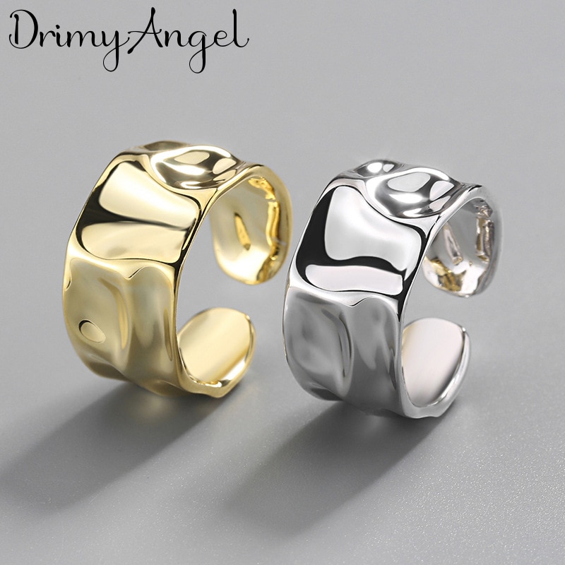 Bohemian Silver Color Big Irregular Rings For Women Men Engagement Rings Girls Party Anillos