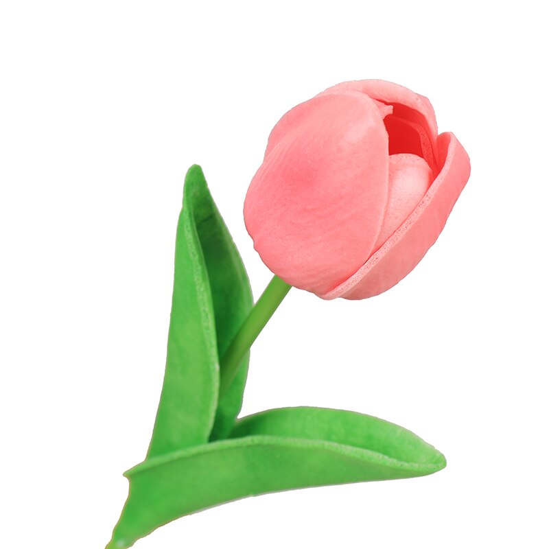 1pc kunstige blomster tulipan bamse frisk romantisk bryllup dekoration valentinsdag latex blomster: Smtyjx 048
