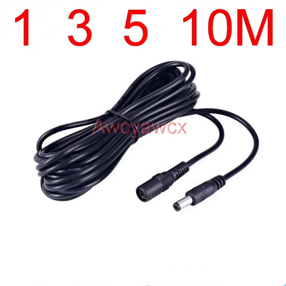 10M 12V DC Power Supply Cable Extension Cord Female to Male Plug 5.5mm 2.1mm Adapter CCTV LED Light solar energy fan 1M 3M 5M