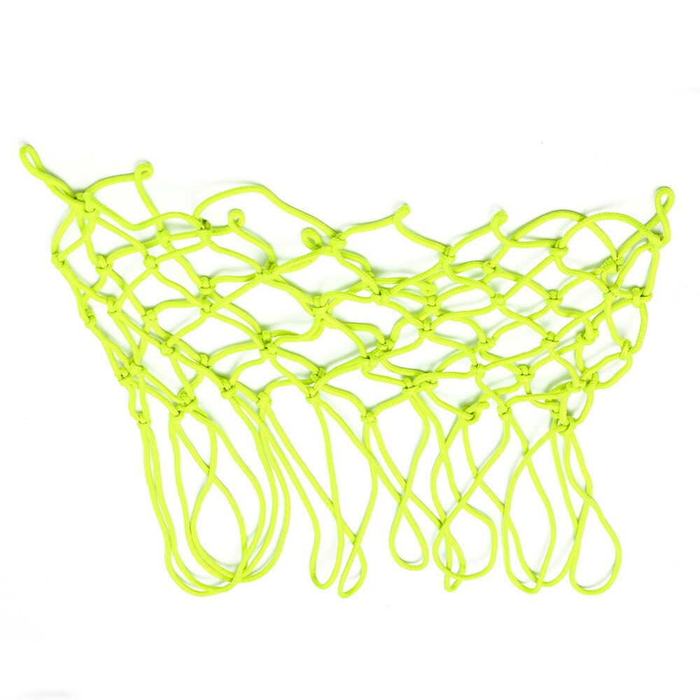 1pc nylon fluorescerende grønn slitesterk mestersport deluxe erstatning basketballnett robust bøyle målkant mesh nett sport  au24