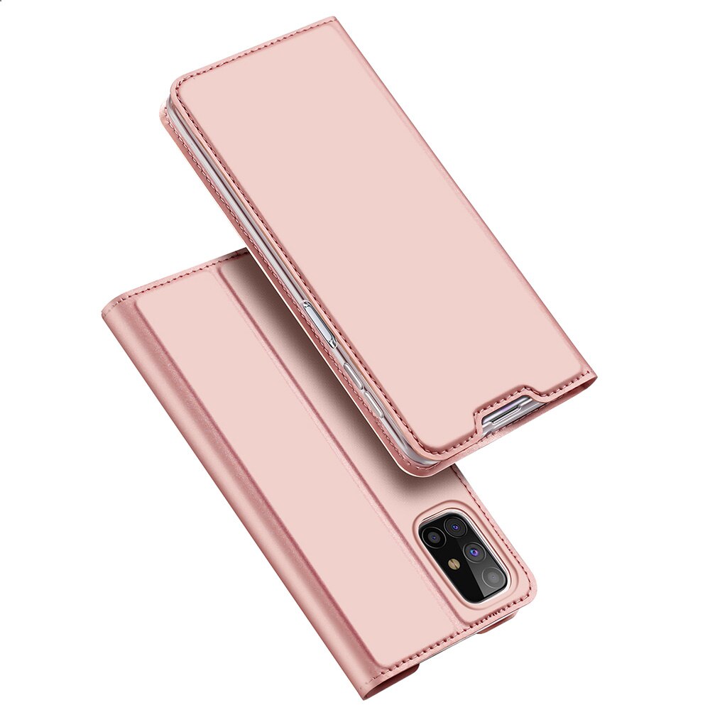 Luxury Flip PU Leather Wallet Book Cover For Samsung Galaxy M31s Case SM-M317F SM-M317F/DS Phone Bags Case Coque Hoesjes: Pink