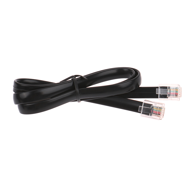 Cable de datos RJ11 RJ12 6P6C, Cable de datos Modular macho a macho, cableado recto, PIN out, teléfono, auricular, Cable de extensión de voz