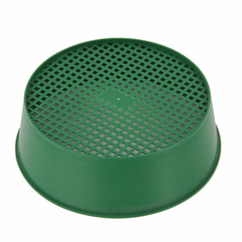 Green Plastic Garden Sieve Riddle For Compost Soil Stone Mesh Soil Sieve Filtration Large Stones&Twig Soil Garden Support Tool