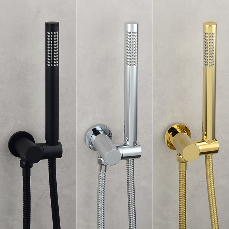 Durcheinander-Duschkopf, wassersparend, für Badezimmer, Handbrause, Sprühgerät-einstellen, Schwarz/Weiß/RoséGold/Badesprinkler aus gebürstetem Nickel/Chrom
