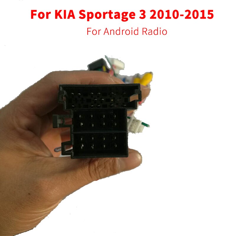 Accesorios para radio de coche Android, adaptador de arnés de cableado, Conector de 16 pines para KIA Sportage 3