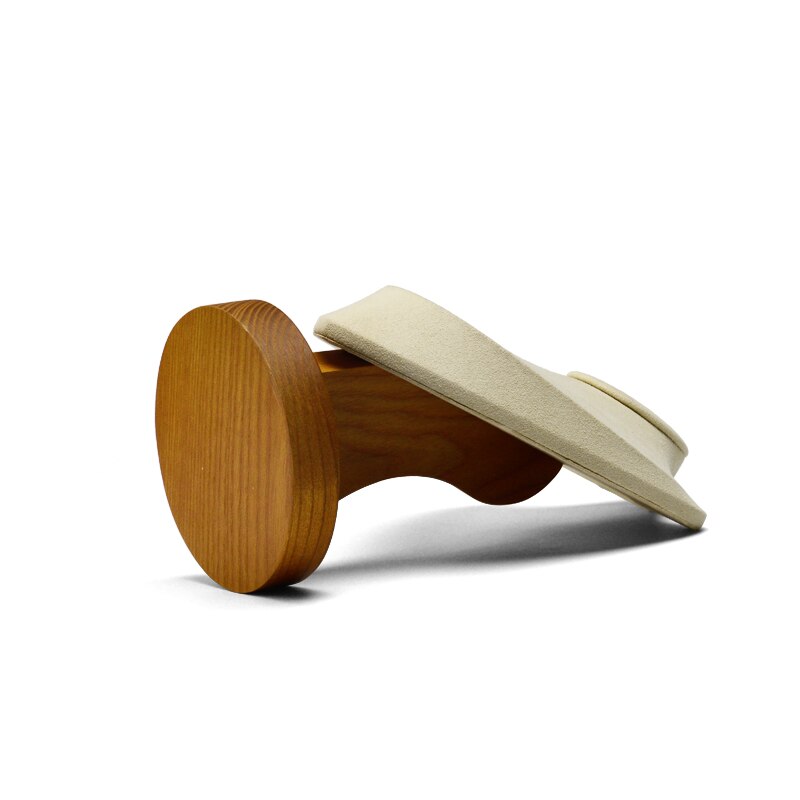 Oirlv Houten Ketting Display Stand met Microfiber insert Mannequin Model Hanger Houder Sieraden Expositor Winkel Teller