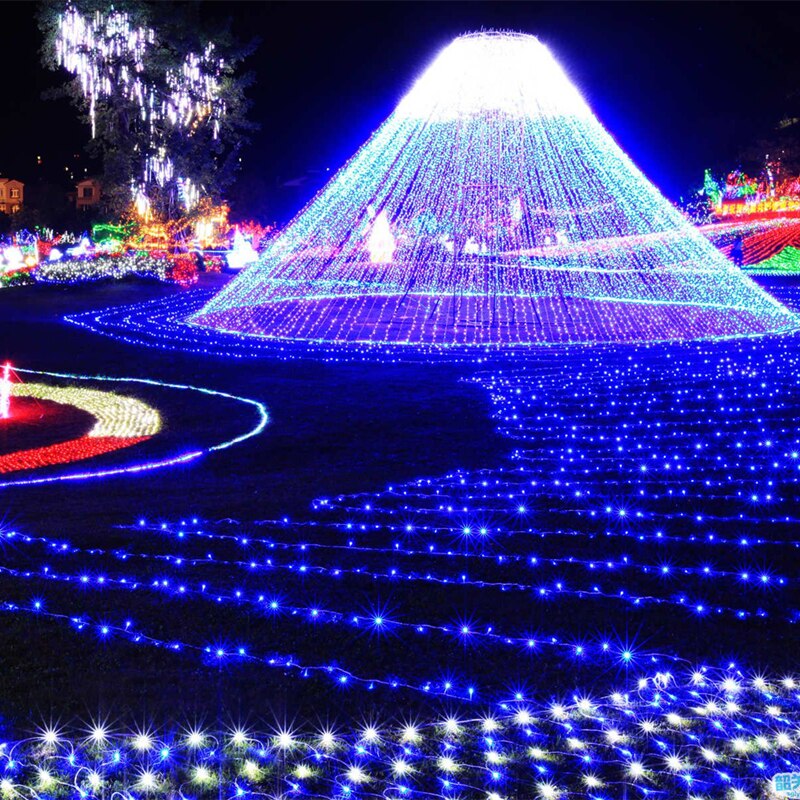 Bhomify 10m 100 led sträng krans julgran fairy light luce vattentät hem trädgårdsfest utomhusdekoration