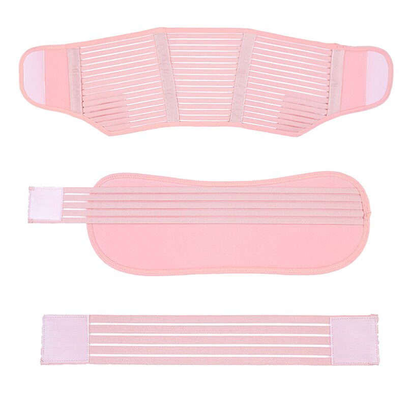 Waist Back Abdomen Band For Woman Maternity Mother Pregnancy Support Belt Adjustable Elastic Breathable Stretchable Maternity: Pink