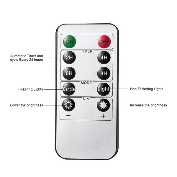 Neue Bernstein Glas LED Flammenlose Kerzen Flackern mit Fernbedienung, Batterie Betrieben, Für Hochzeit, Festival Dekorationen, , 3 Pack