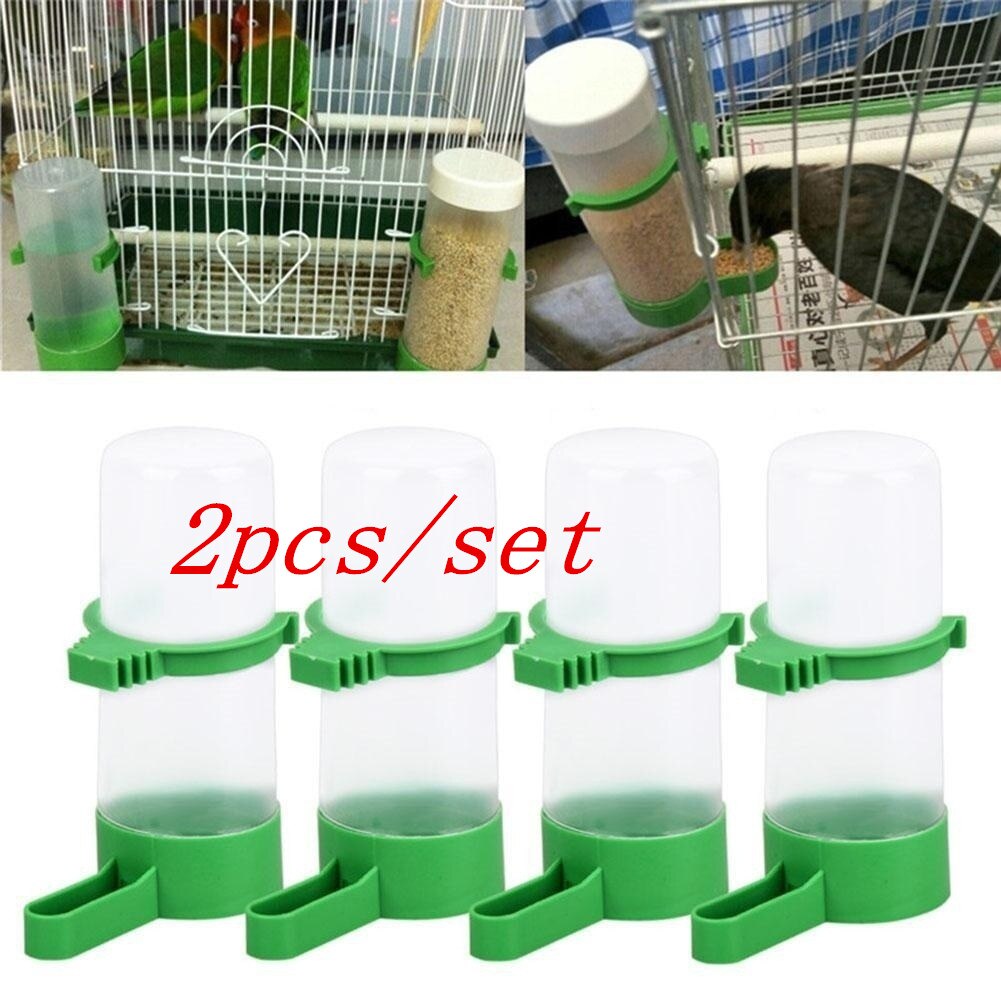 2PCS Bird Feeder Waterer Drinker Pet Clip for Bird Feeder Agricultural Equipment