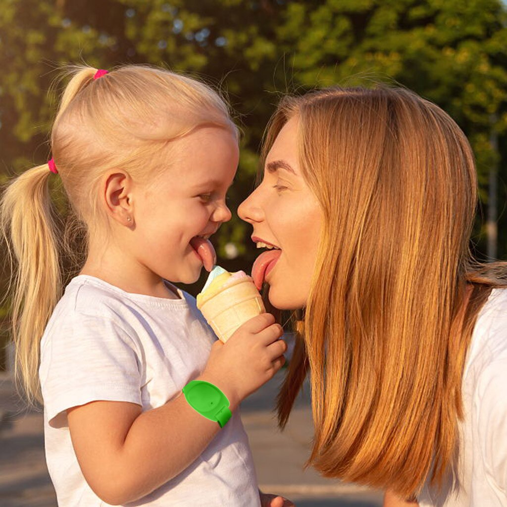 3pc vuxen barn flytande armband handdispenser handtvättgel med hela desinficerande engångs silikonarmband utomhus