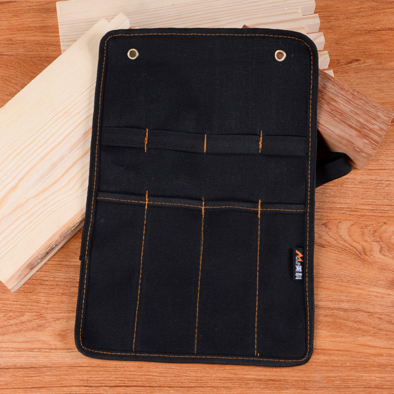 Beitel Draagtas Canvas Pocket Tool Rolhouder Moersleutel Pouch 4 Zakken Organizer Voor Mes Hamers Gutsen Timmerman