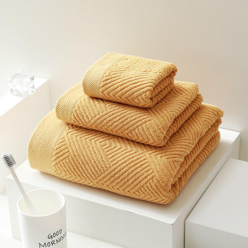 Cotton Towel Bath Towel Three Piece Water Absorbing Gift Towel Bath Towel Set