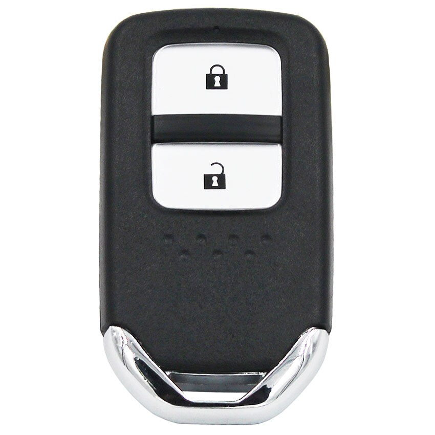 2/3 Button Replacement Remote Key Shell Case Smart Car Key Housing Cover for Honda Accord CRV Fit with Small Key Uncut Blade: 2 Buttons