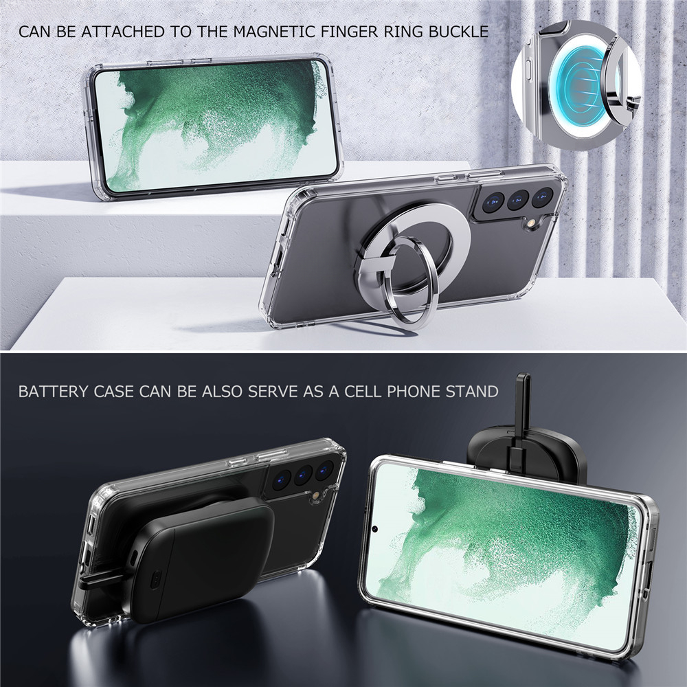 Custodia per caricabatterie magnetico da 10000mAh custodia per telefono antiurto Power Bank per Samsung Galaxy S23 S22 Ultra Plus Typec