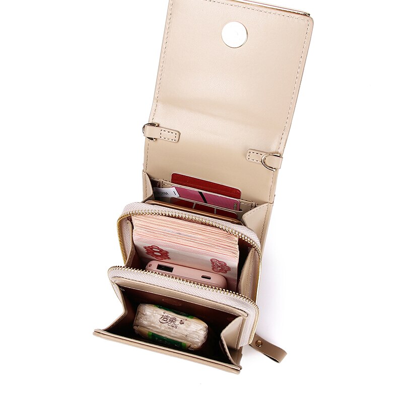 #39 , kleine umhängetasche aus pu-leder, geldbörse mit kartenfach, damenhandtasche für frauen