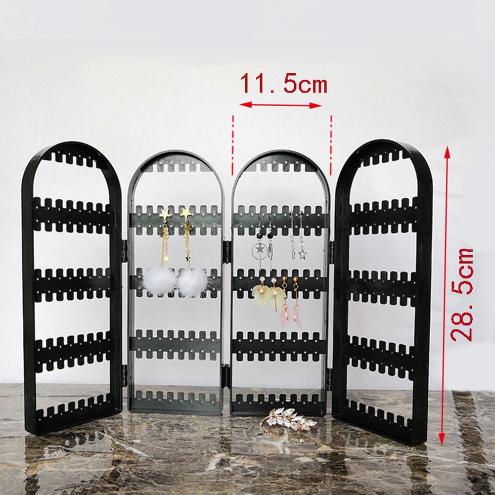 Arrivals 2/3/4 Fans Panels Jewelry Display Jewelry Organizer Earring Organizer Acrylic Jewelry Holder Makeup Organizer