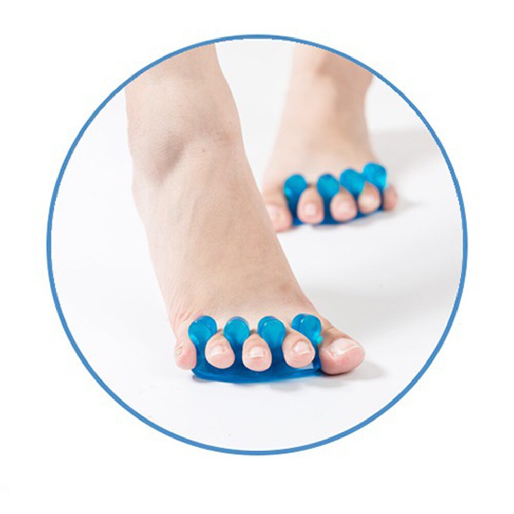 1 Paar Pijnbestrijding Voet Herbruikbare Yoga Praktijk Bunion Flexibele Vinger Teen Separator Straightener Spacer Zachte Siliconen Pedicure