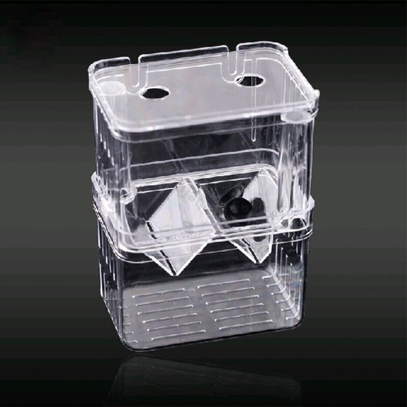 Double-Deck Clear Acrylic Fish Breeding Isolation Box Aquarium Breeder Fish Tank Hatching Incubator Aquarium Hatchery: Default Title