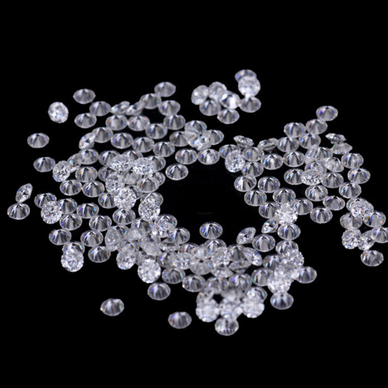 12 stks/partij Losse Moissanite Steen Kleine Melee Maat 1.2mm Wit EF Kleur Ronde Vorm Moissanite voor Sieraden maken