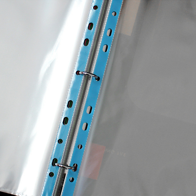 10pcs 11 Holes A4 Presentation Binder Vertical File Bag Folder Office School Supply Stationery Business Documents Cover Holder