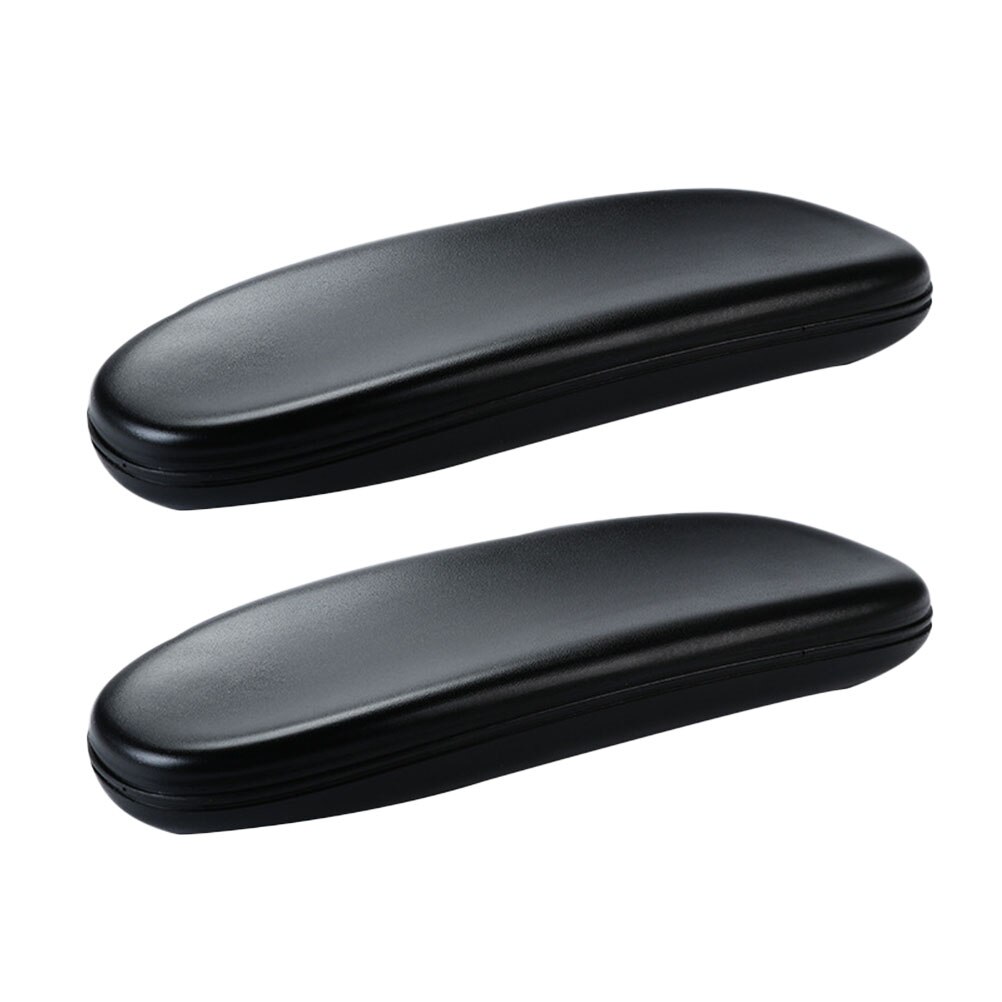 2pcs Office Chair Armrest Universal PU Leather Replacement Chair Arm Pads (Black): Default Title