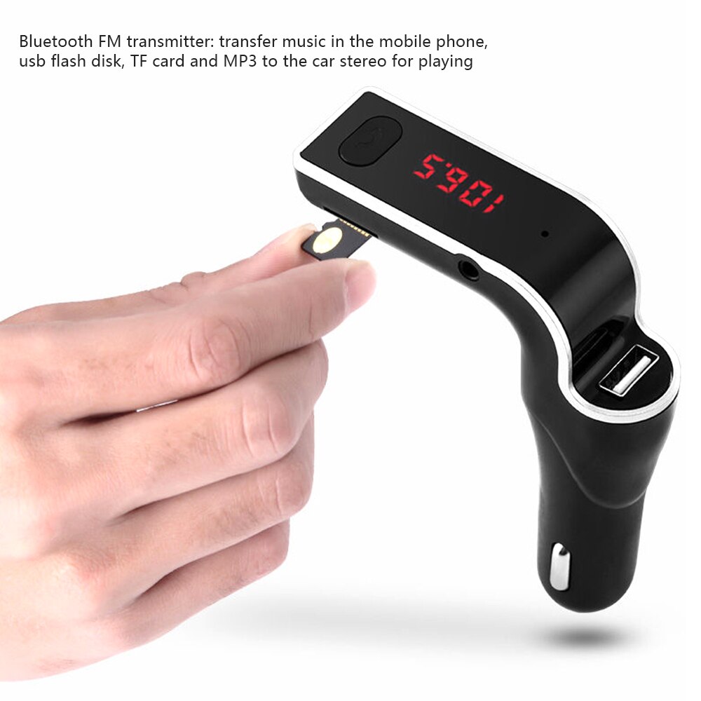 Car Wireless FM Transmitter Hands Free AUX Modulator Car Bluetooth Kit MP3 Player SD USB LCD Car USB Charger Accessories